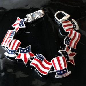 Patriotic Bracelet American Flag Uncle Sam New